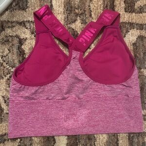 PINK Victoria's Secret Maroon Sports Bra